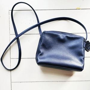 Diamicci Navy Leather Crossbody